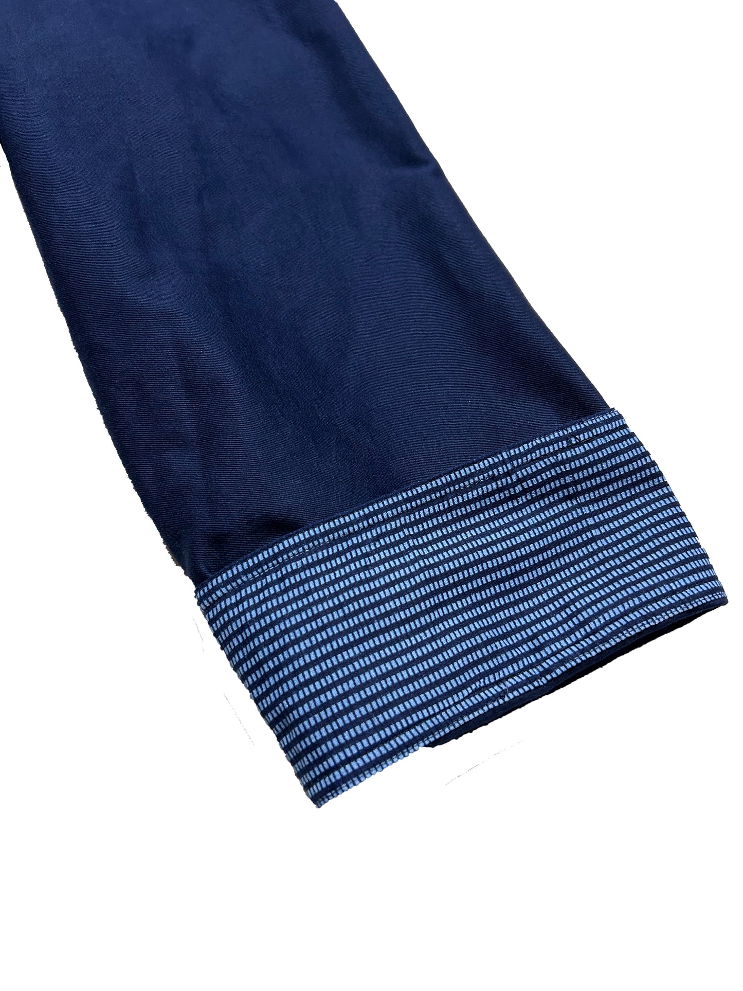 Uramasari Worker Jacket - EURO BLUE Twill Grid Yukata