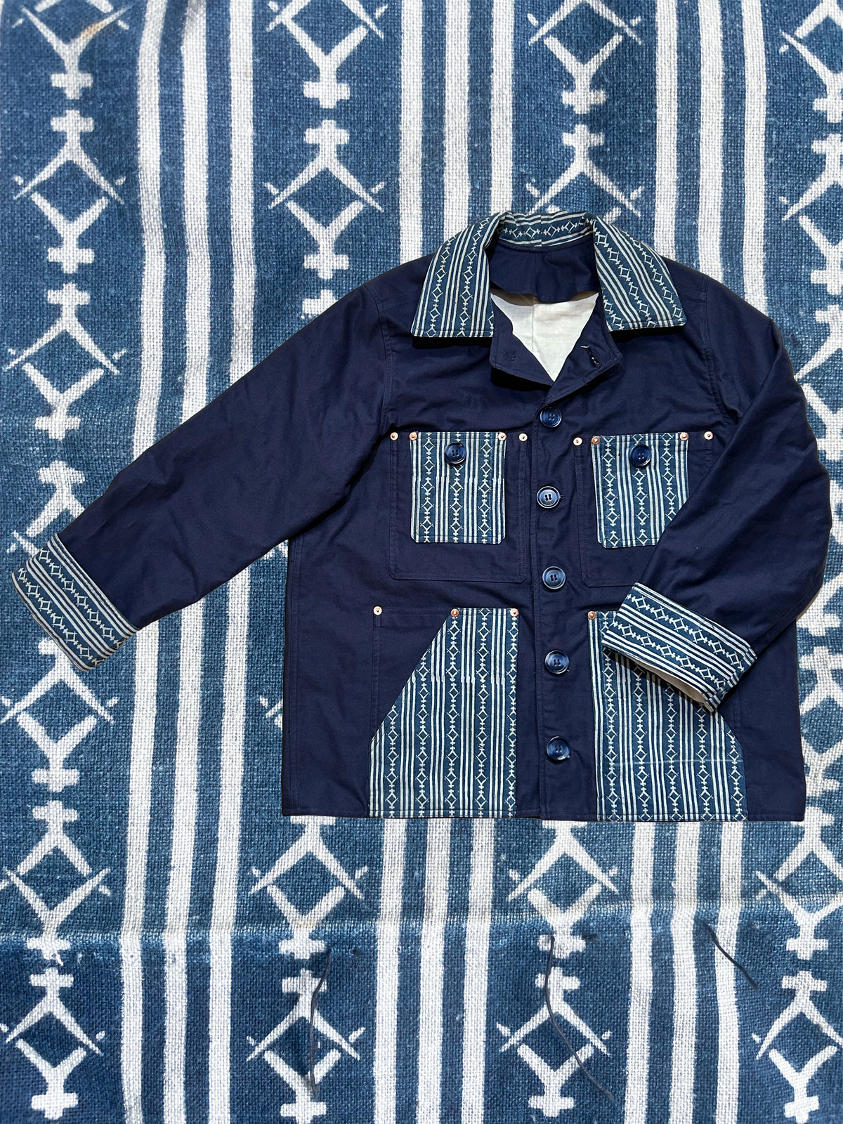 Uramasari Worker Jacket - EURO BLUE Twill Lgeta Mon (Limited Edition) | COLLECT1ON 2026