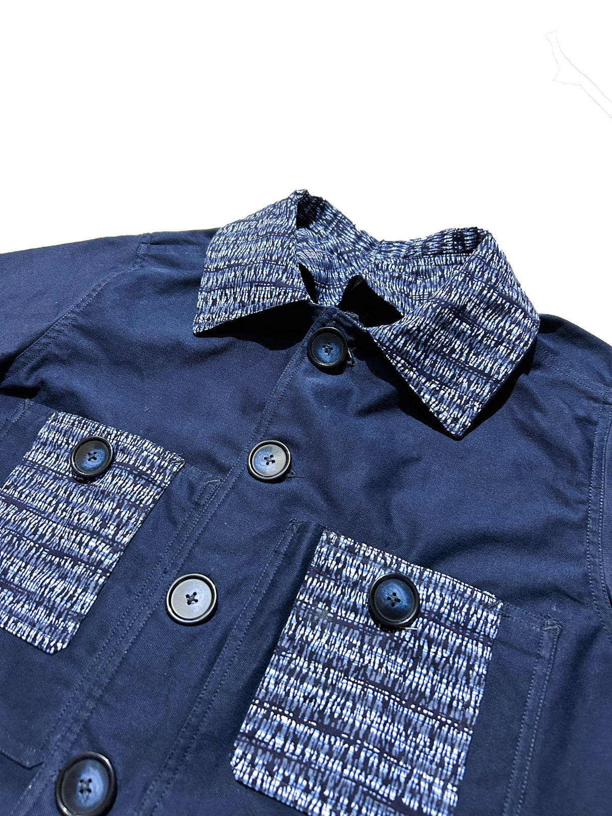 Uramasari Worker Jacket - EURO BLUE Twill Rain Motif | COLLECT1ON 2026