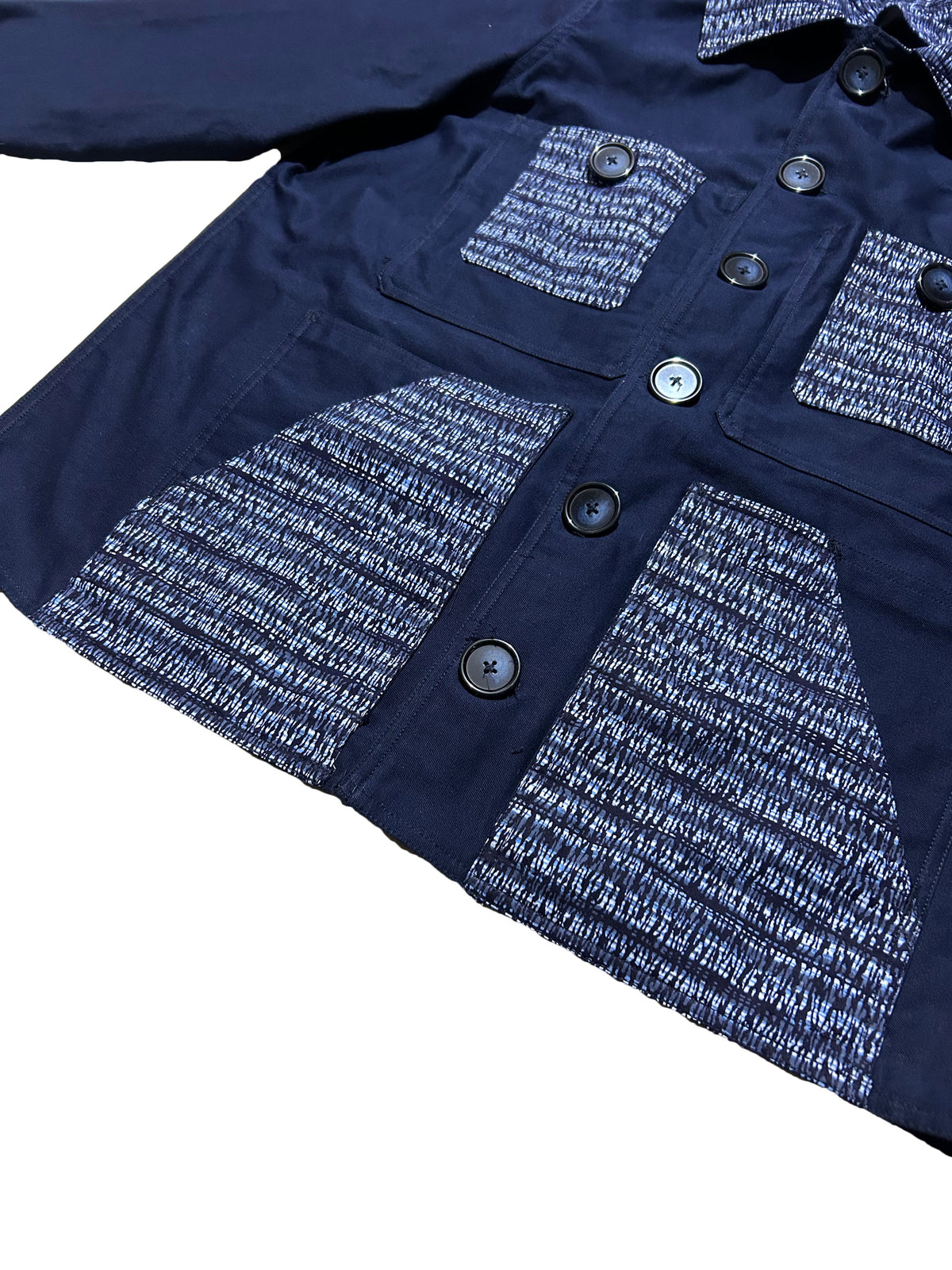 Uramasari Worker Jacket - EURO BLUE Twill Rain Motif | COLLECT1ON 2026